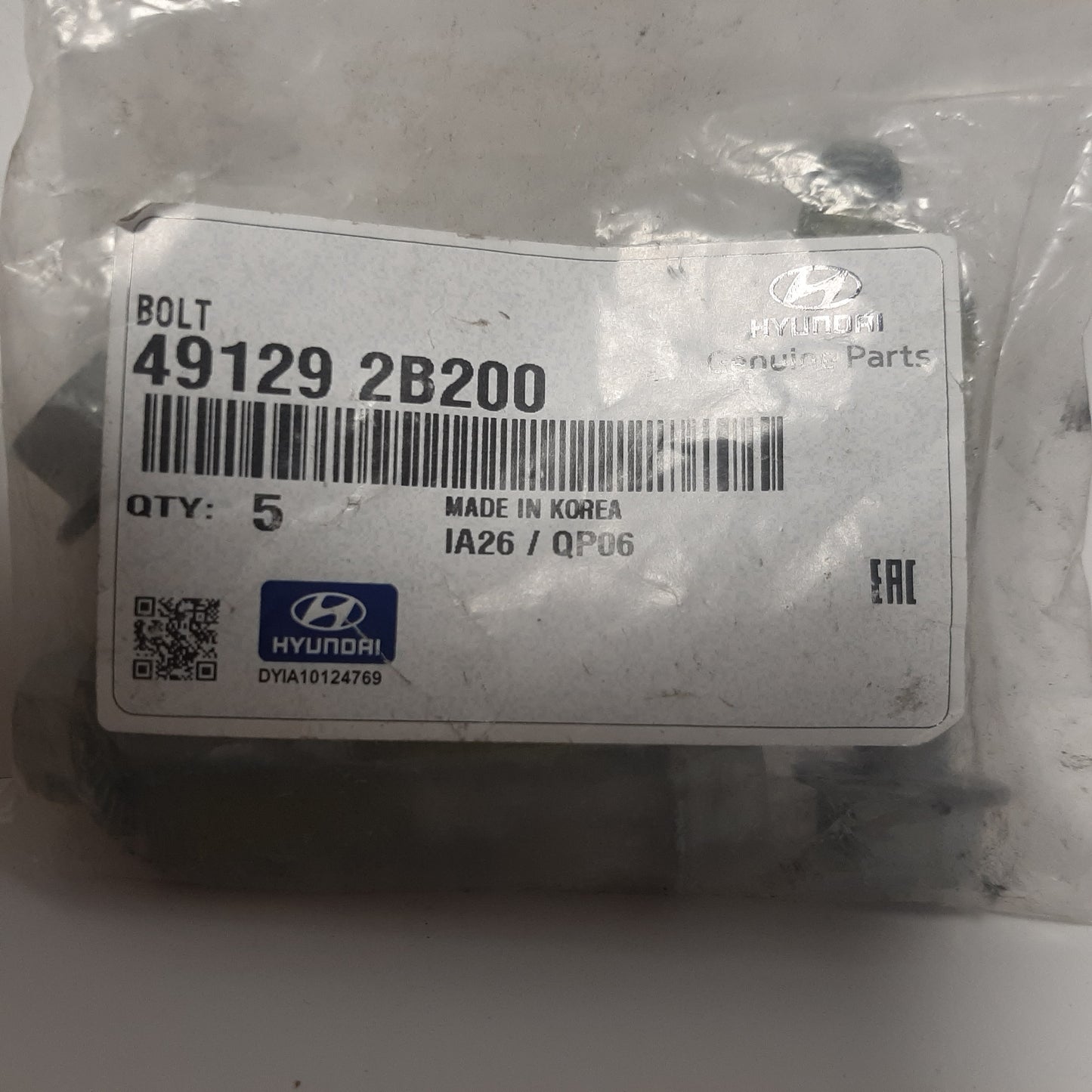Genuine Hyundai Bolt | 491292B300
