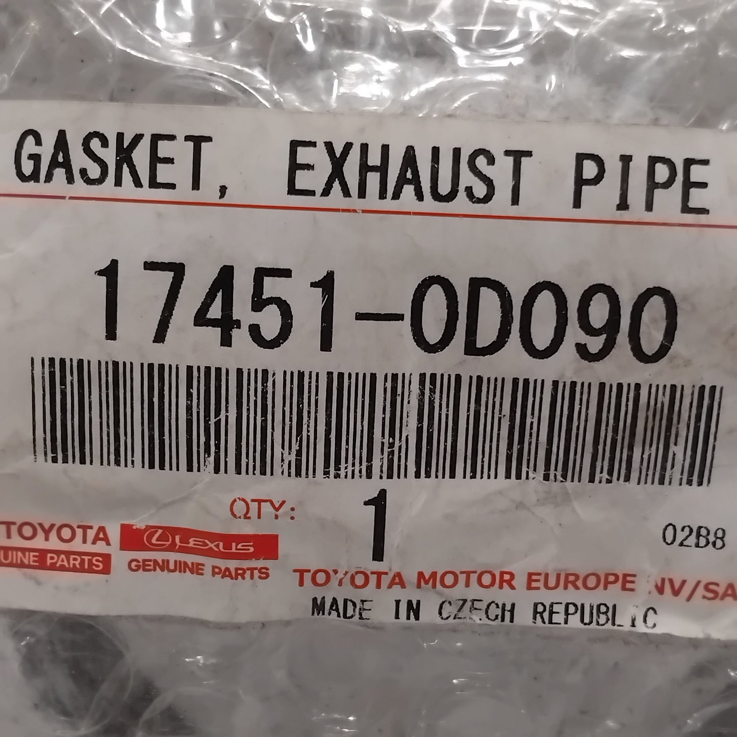 Back Box to Centre Exhaust Gasket - Lexus RX Phase 2 | 17451-0D090