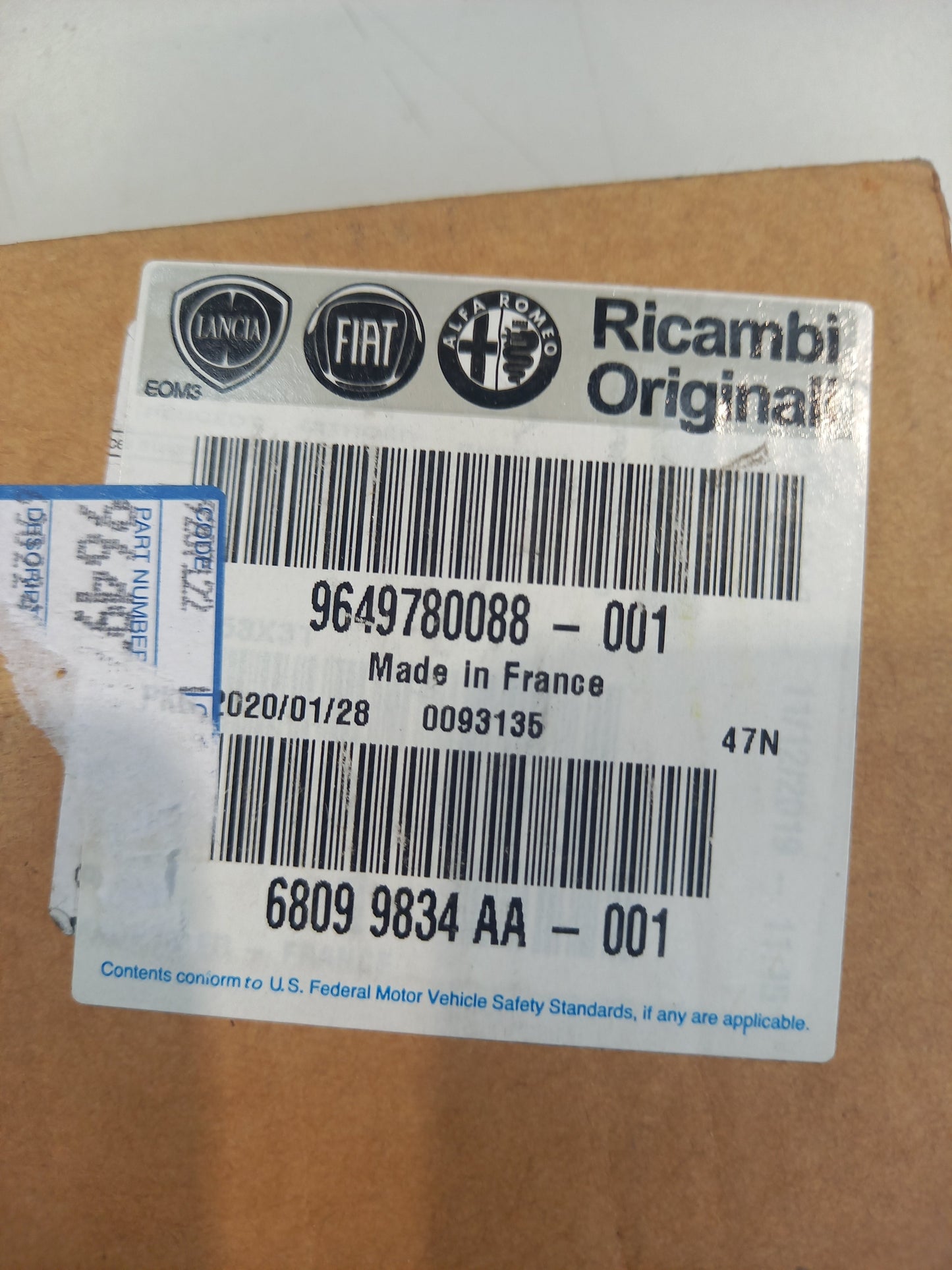 Genuine Fiat Gear | 9649780088