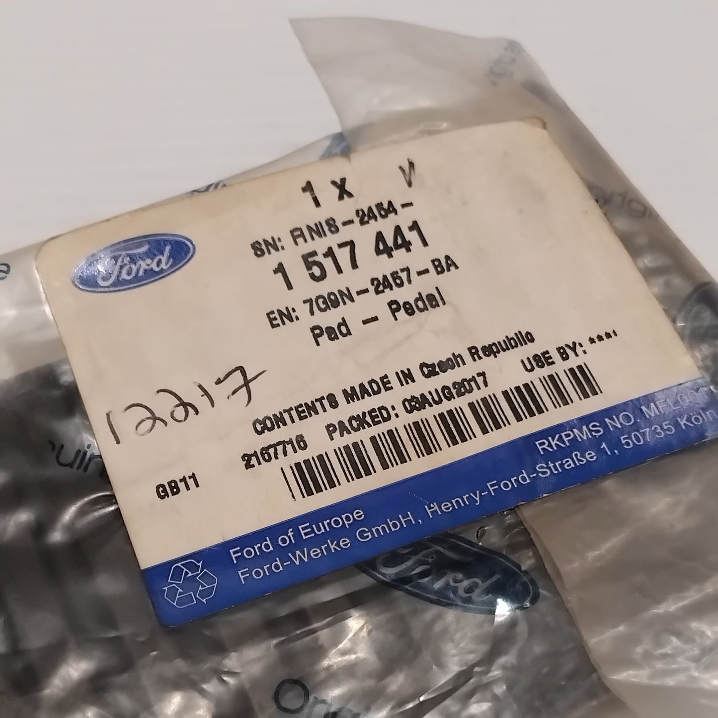 Genuine Ford Pad - Pedal | 1517441