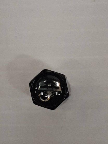 Abarth Black Valve Caps | TMC166