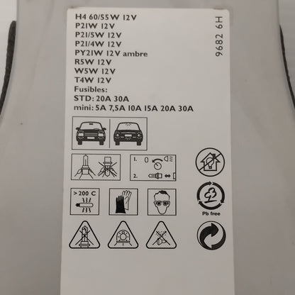 Peugeot 107 2005-2014 EMERGENCY BULBS KIT | 96826H