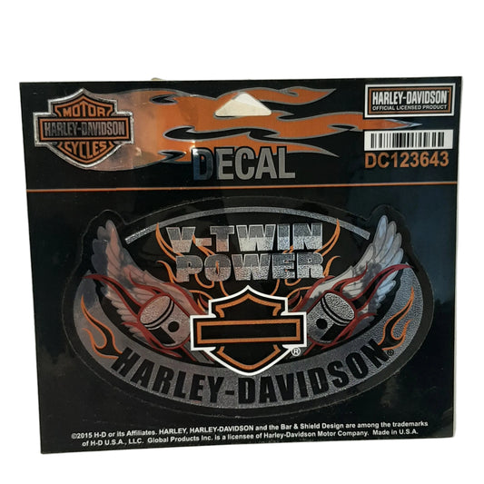 Genuine Harley Davidson Oval Wings Decal | DC123643