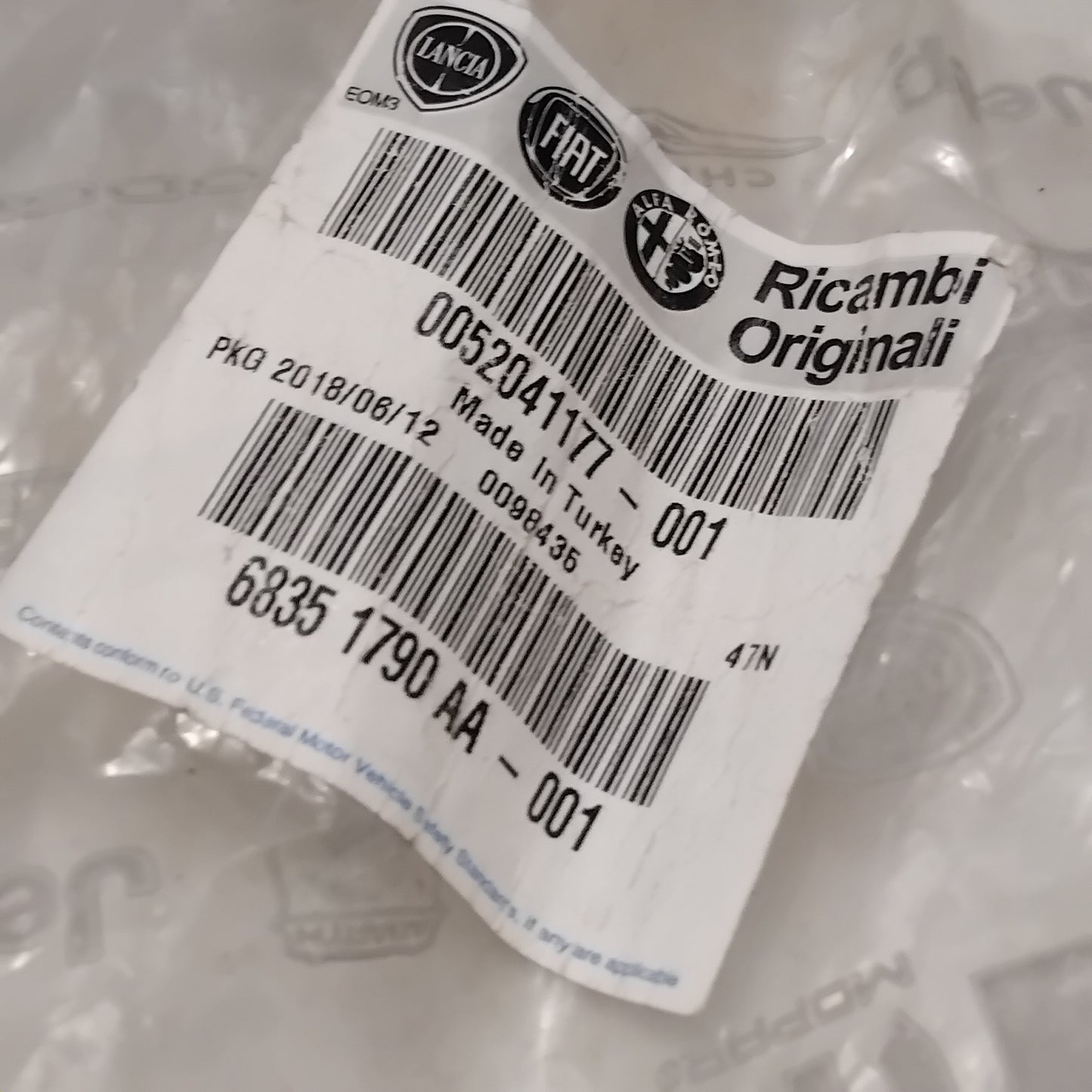 Genuine Fiat Flex. Hose | 52041177