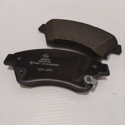 Genuine Vauxhall 4 Brake Pads/F | 95516191