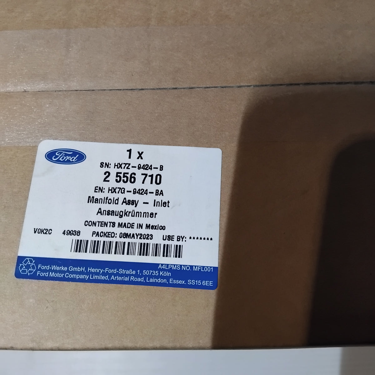 Genuine Ford Manifold Assy - Inlet | 2556710