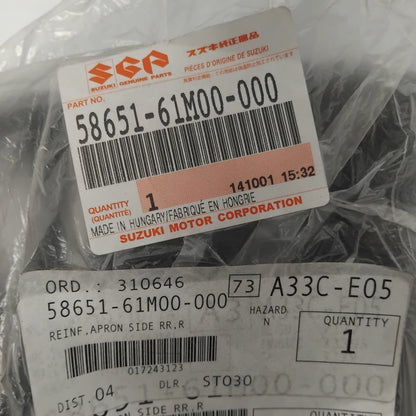 Genuine Suzuki Reinf,Apron Side Rr,R | 58651-61M00-000