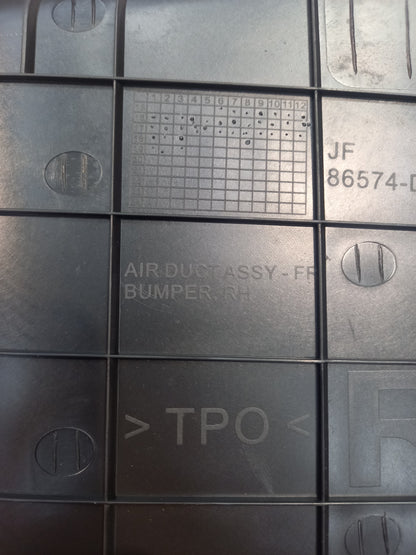 Genuine Kia Air Duct-Fr Bumper,R | 86574D4000