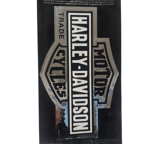 Genuine Harley Davidson Decal Long Bar & Shield Medium Chrome | D3123C
