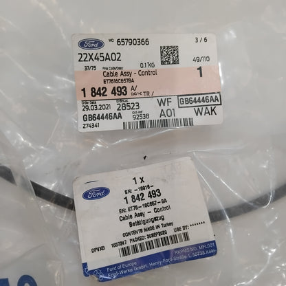 Genuine Bonnet Release Cable - Ford Transit 2014-2018 RHD | 1842493
