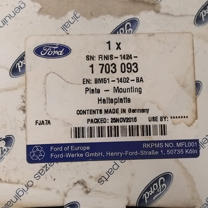 Genuine Spare Wheel Mounting Plate - Ford Focus 2010-Present | 1703093