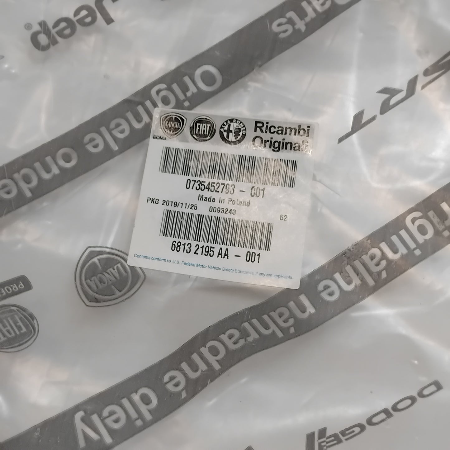 Genuine Fiat Sealing Gasket | 735452793