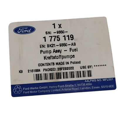 Genuine Ford Pump Assy - Fuel | 1775119