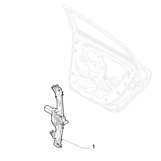 Genuine Rear Right Window Regulator and Motor - Fiat Bravo 2007-2014 | 51827395