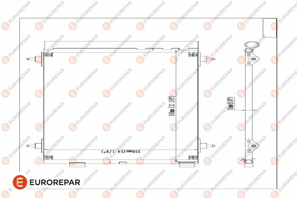 Eurorepar A/C Condenser | E163364