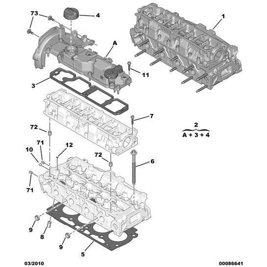 Cylinder Head Gasket - Citroen Dispatch 2016-2020 Diesel | 0209JN