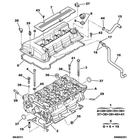 Gasket Rocker Cover - Citroen C-Crosser 2007-2012 Petrol | 0249F9