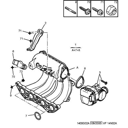 Intake Valve Seal Piece - Citroen Berlingo 2008-2012 Petrol | 0348Q2