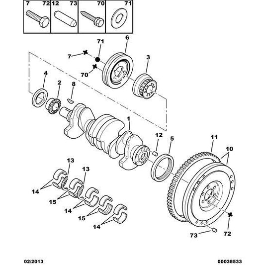 Crankshaft Seal - Citroen Berlingo 2006-2008 Petrol | 0514A3