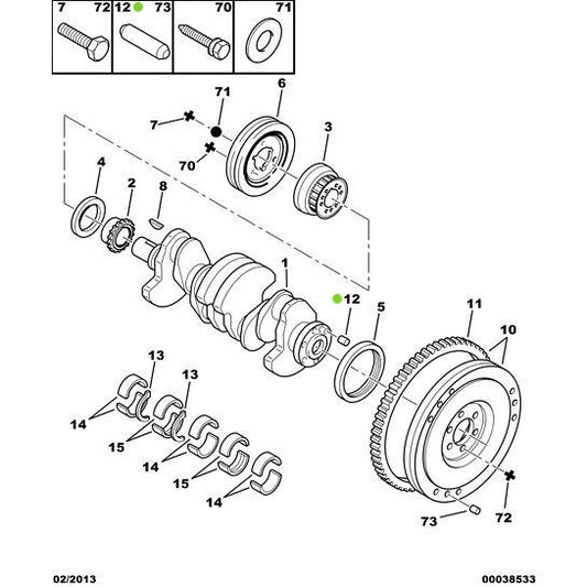 Genuine Peugeot Citroen Saxo 1996-2004 Pin | 053733