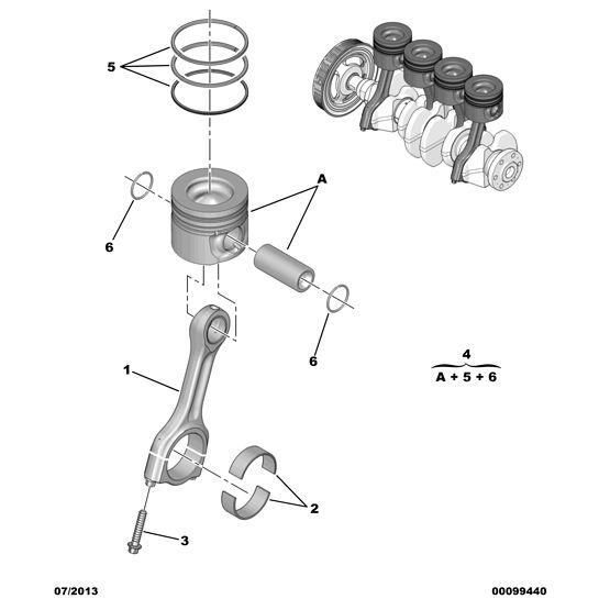 Engine Connecting Rod Bolt - Citroen Dispatch 2007-2011 Diesel | 060764