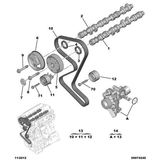 Timing Belt - Citroen C8 2002-2008 Petrol | 0816G4