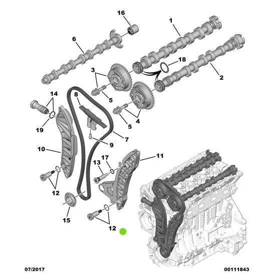 Genuine Peugeot Bolt Pin - Citroen C5 Air Cross 2018-2021 Petrol | 082026 | 082026