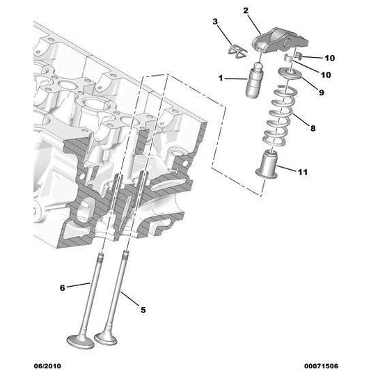 Valve Control Rocker - Citroen C5 2008-2021 Diesel | 0903J4