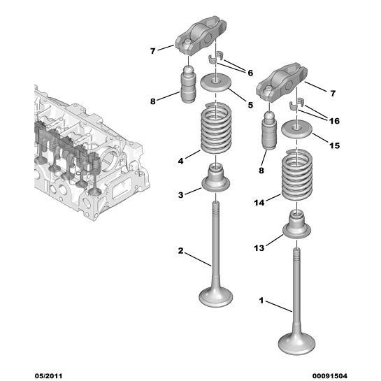 Valve Spring - Citroen Dispatch 2016-2020 Diesel | 0952A0