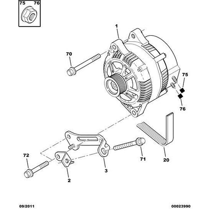 Fan Belt Tensioner - Citroen C1 2009-2012 Petrol | 128143