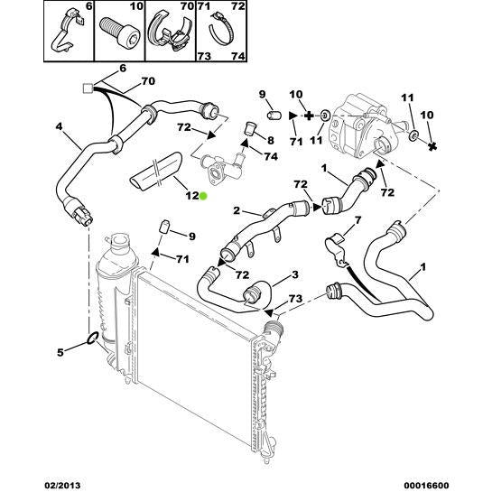 Radiator Cap - Citroen C5 2001-2004 Diesel | 130324