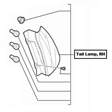 Right Hand Side Tail Light - Fiat 500 | 51885545