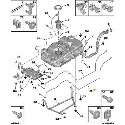 Genuine Peugeot Plug Presence Detect Harness - Citroen Dispatch 2016-2020 Diesel | 1503Cg