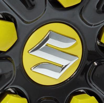 1x Genuine Yellow Center Cap - Suzuki Swift Sport 2018 | 990E0-53R00-ZFT
