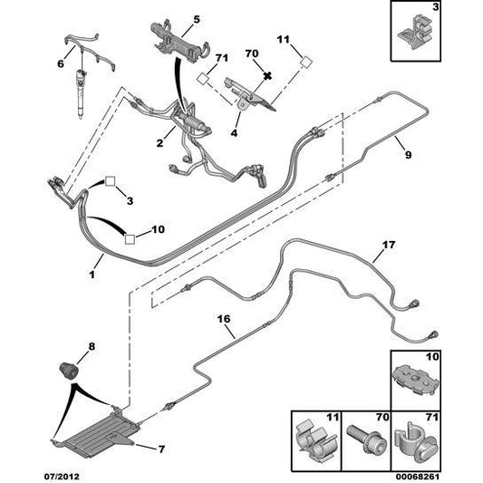 Injection Pipe Harness - Citroen C3 2005-2009 Diesel | 1574R2