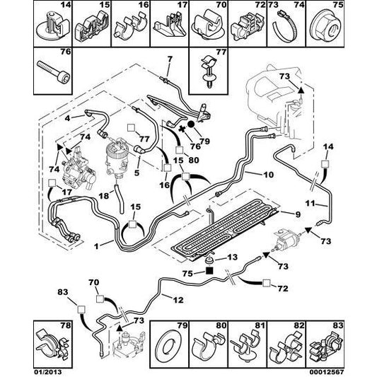 Fuel Pipe - Citroen C5 2001-2004 Diesel | 1579CQ
