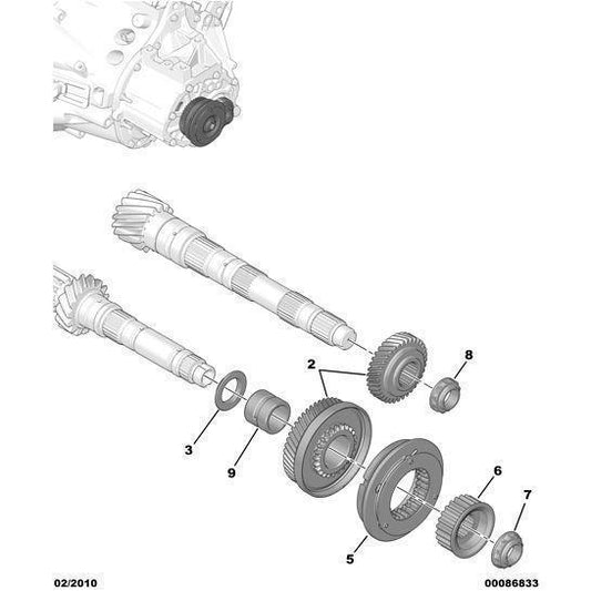 Pinion Assembly - Citroen Berlingo 2015-2018 Petrol | 1608841780