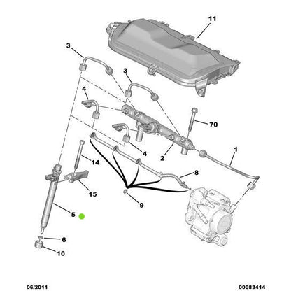 Genuine Complete Inject Holder - Citroen Dispatch 2016-2020 Diesel | 1608902180