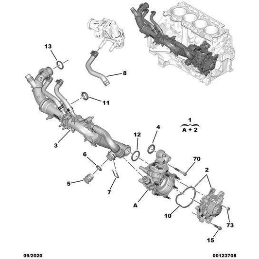 Outlet Hose - Citroen C5 Air Cross 2018-2021 Diesel | 1638153380