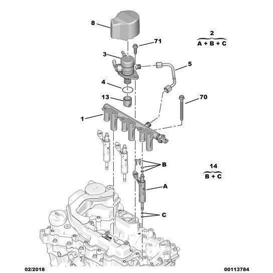 Petrol Petrol Injector Kit - Citroen Berlingo 2018-2021 | 1654505180
