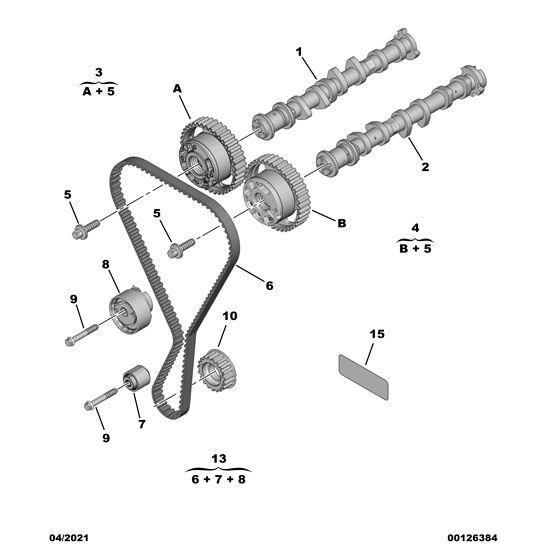 Timing Tension Roller - Citroen C4 Catcus 2014-2018 Petrol | 1654508980