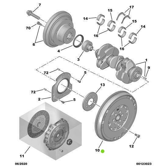 Genuine Reconditioned Double Flywheel - Citroen Berlingo | 1671942280