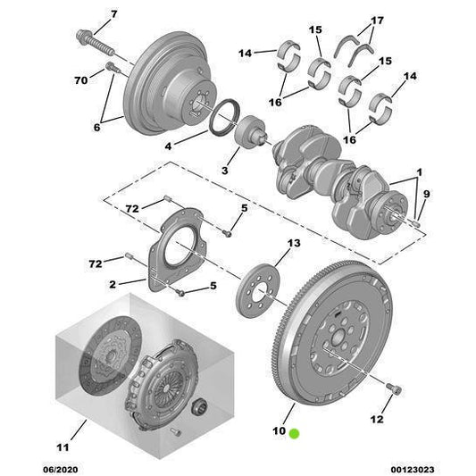 Genuine Reconditioned Double Flywheel - Citroen Berlingo | 1671942280