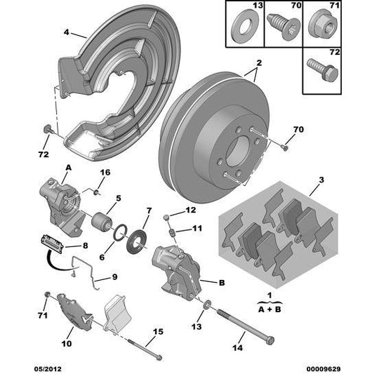 Brake Caliper Fixing Screw - Citroen C5 2001-2004 Diesel | 1677082980