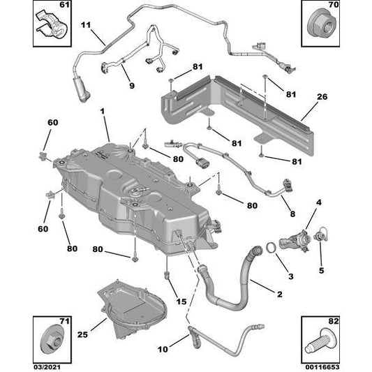 Urea Reservoir Harness - Citroen Relay 2006-2019 Diesel | 1677395880