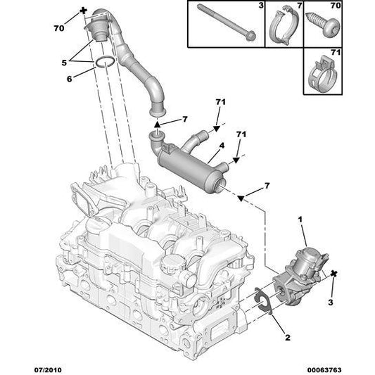 Pollution Control Circuit Seal - Citroen C5 2004-2008 Diesel | 1618AW