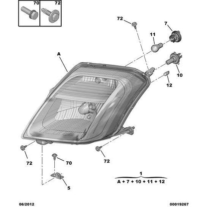 Headlamp Bulb - Citroen Nemo 2008-2015 Petrol | 1622827080