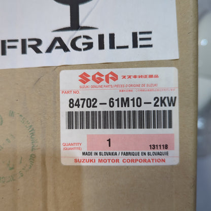 Genuine Left Outer Rear View Mirror - Suzuki - White Gloss | 84702-61M10-2KW