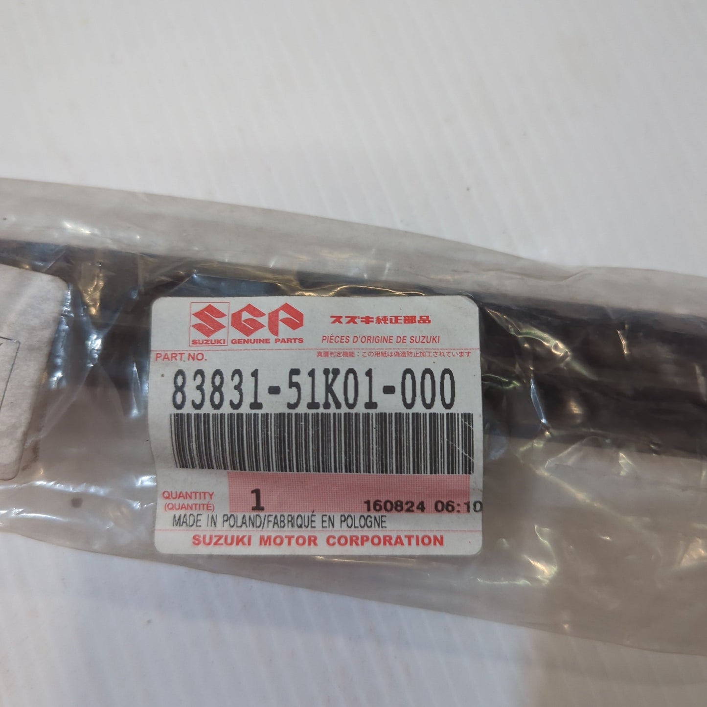 Genuine Rear Right Door Weatherstrip - Suzuki Splash | 83831-51K01-000