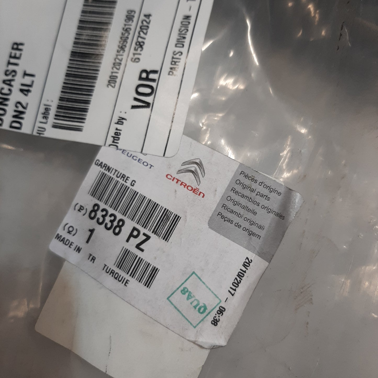 Genuine Left Sidememb Lining - Citroen Nemo / Peugeot Bipper | 8338PZ